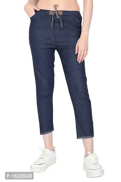 EZIA OUTFIT Women's Relaxed Fit Jogger (Blue)-thumb0