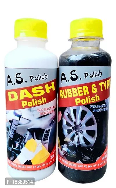 Car Dashboard Polish/Tyre Polish 200ML With Foam Applicator-thumb0
