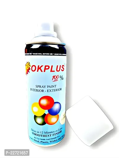 OKplue Multi Purpose White Sprey Paint 400mi . Pack of 1-thumb4