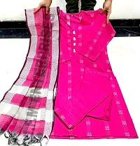 Stylish Cotton Kurti Set with Dupatta for Women (Pack of-1) (Medium, Pink)-thumb1