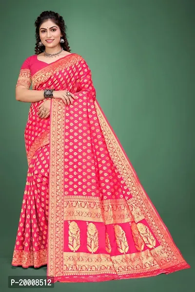 Attractive Cotton Silk Saree with Blouse Ready to Wear (Stitched)-thumb0