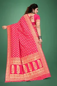 Attractive Cotton Silk Saree with Blouse Ready to Wear (Stitched)-thumb2