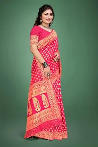 Attractive Cotton Silk Saree with Blouse Ready to Wear (Stitched)-thumb3