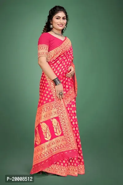 Attractive Cotton Silk Saree with Blouse Ready to Wear (Stitched)-thumb4