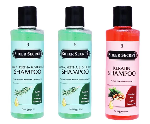 Sheer Secret Shampoo For Beautiful Hair Pack Of 3