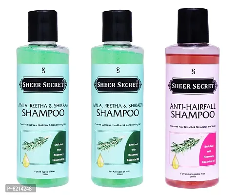 Amla Reetha Shikakai Shampoo 400 ml and Anti Hairball Shampoo 200 ml