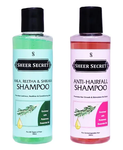 Sheer Secret Shampoo For Beautiful Hair Pack Of 3