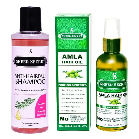 Combo Of Sheer Secret  Shampoo and Hair Oil