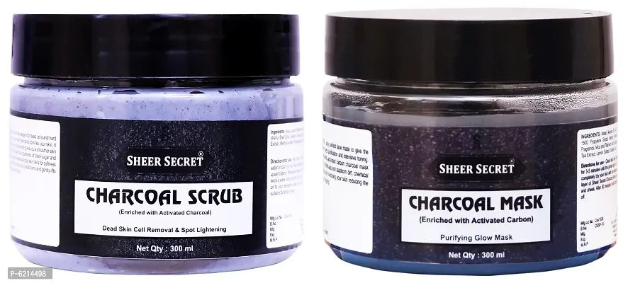 Charcoal Scrub 300 ml and Charcoal Mask 300 ml-thumb0