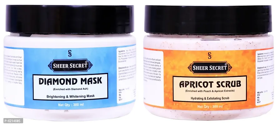 Diamond Mask 300 ml and Apricot Scrub 300 ml