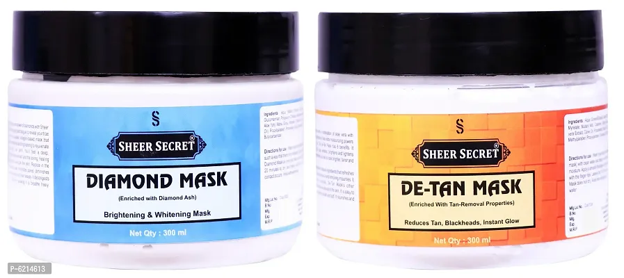 Diamond Mask 300 ml and De-tan Mask 300 ml