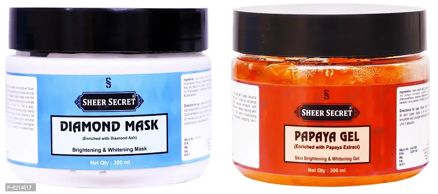 Diamond Mask 300 ml and Papaya Gel 300 ml-thumb0