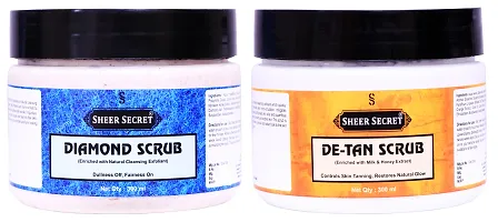 Top Selling De-Tan Scrub With skin Care Cream Combo