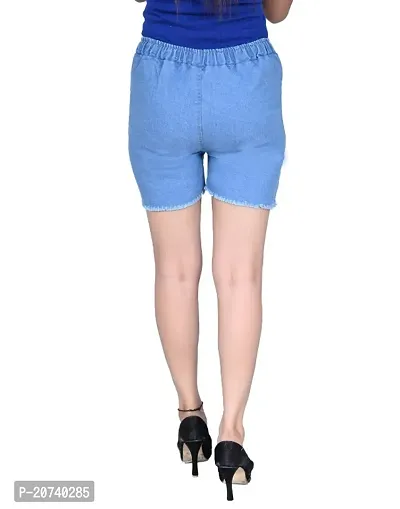 Trendy  stylish Women Denim Shorts-thumb2