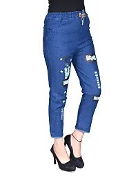 Trendy  Stylish women Denim Jogger Combo  Pack of 2-thumb1