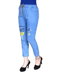 Trendy  Stylish women Denim Jogger Combo  Pack of 2-thumb2