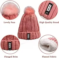 Stylish Winter Cap And Neck Warmer Set For Women-thumb1