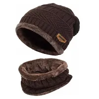 GlamSmart Winter Cap  Neck warmer set for Men Pack of 1-thumb2