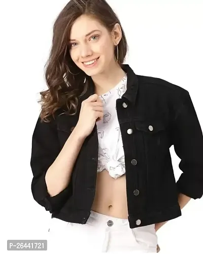 Trendy  stylish Women Denim Jacket-thumb0