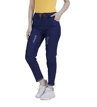 Solid women daily wear denim jogger (Pack of Two)-thumb1