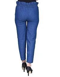 Solid women daily wear denim jogger (Pack of Two)-thumb1