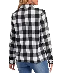 Stylish Multicoloured Checked Cotton Shirt for Women Pack of 2-thumb1