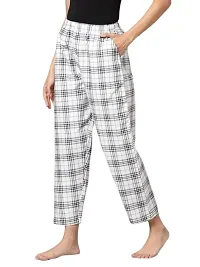 Stylish Cotton Checked Louge Wear Pajama for Women-thumb2