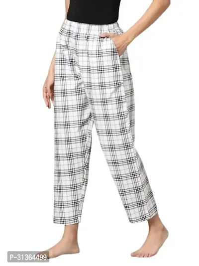 Stylish Cotton Checked Louge Wear Pajama for Women-thumb3