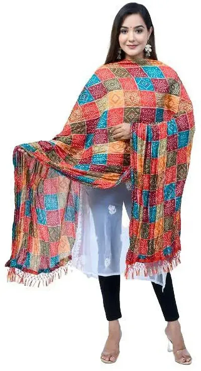 Ethnic Women Silk Blend Printed Dupatta