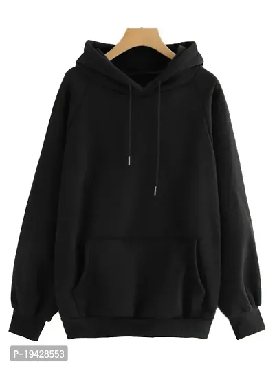 Men  Women Full Sleeve Solid Hooded Sweatshirt-thumb0