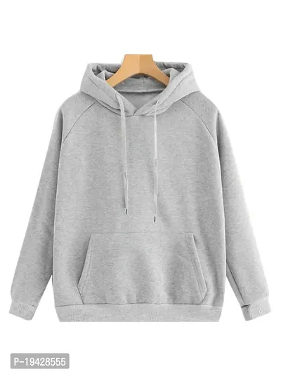 Men  Women Full Sleeve Solid Hooded Sweatshirt-thumb0