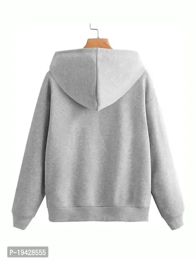 Men  Women Full Sleeve Solid Hooded Sweatshirt-thumb2