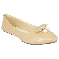 TipToss Women's Beige Ballet Flat -4 UK-thumb3