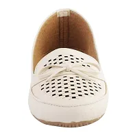 TipToss Women's Synthetic Leather Casual Bellies (Off White)-thumb2