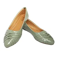 TipToss Slip On Bellies for Women and Girls (Green)-thumb1