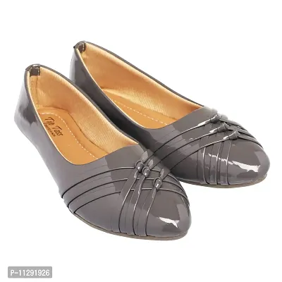 TipToss Slip On Bellies for Women and Girls (Grey)