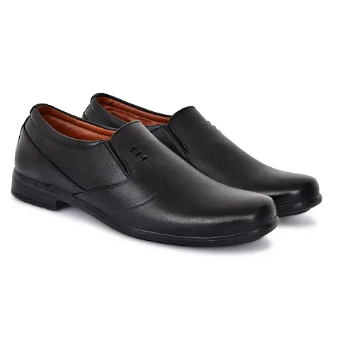 SHUAN Synthetic Leather Formal Moccasin Oxford Shoes