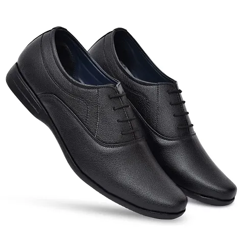 SHUAN Artificial Leather Oxford Derby Shoes for Men