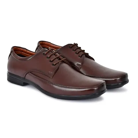 SHUAN Synthetic Leather Formal Oxford Shoes