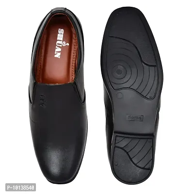 SHUAN Synthetic Leather Formal Moccasin Oxford Shoes-thumb2