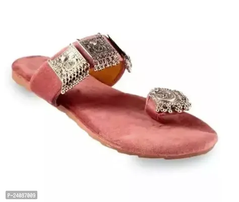 Elegant Artificial Leather Slippers For Women