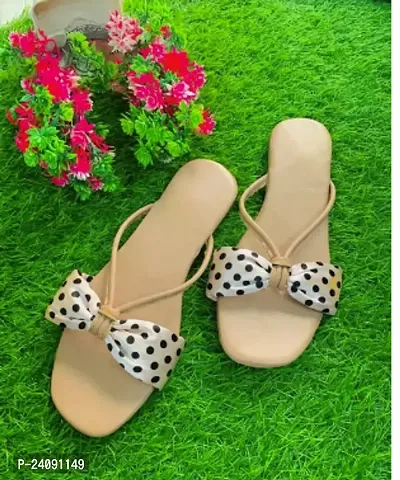 Elegant Artificial Leather Slippers For Women