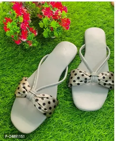 Elegant Artificial Leather Slippers For Women