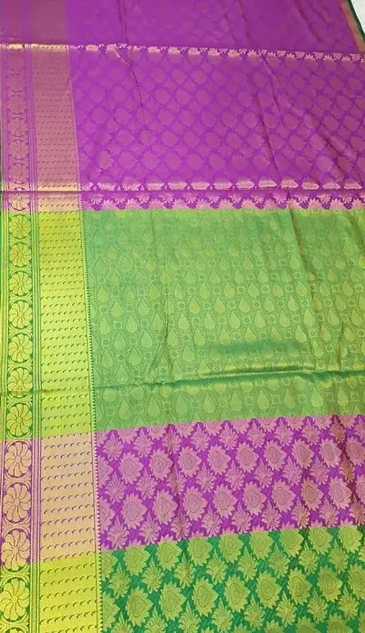 New In Art Silk Saree with Blouse piece 