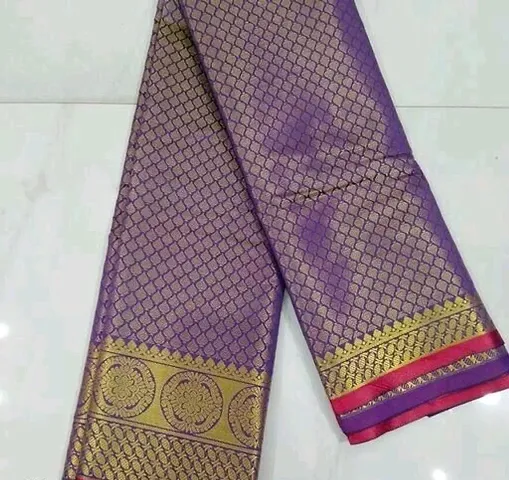 Banarasi Cotton Silk Brocade Sarees with Blouse piece