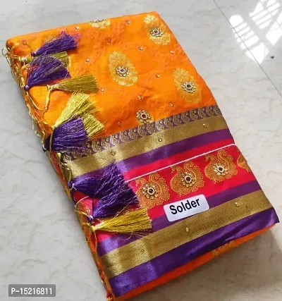 Buy Banarasi Silk Stone Work Traditional Designer Saree Online