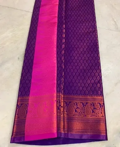 Attractive Art Silk Saree with Blouse piece 