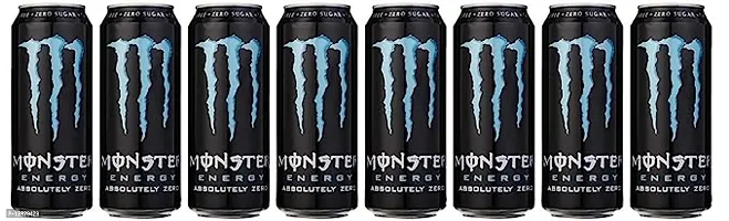 Monster Energy Absolute No Sugar 500ml , (Pack of 8 Cans X 500ml )-thumb0
