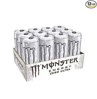 Monster Chefs Need Monster Energy Ultra Zero Drink (Pack of 12 Cans X 500ml Each)