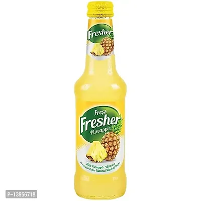 Fresa Fresher Sparkling Mineral Water Flavoured Tonic Water, 250ml - Pineapple Flavour (Pack of 6, 6 X 250ml)-thumb2